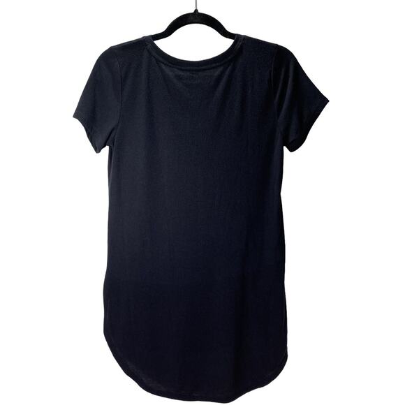 Disney Minnie Womens Small Soft Stretch Black Shirt Red Bow White Polka Dots - Picture 5 of 7